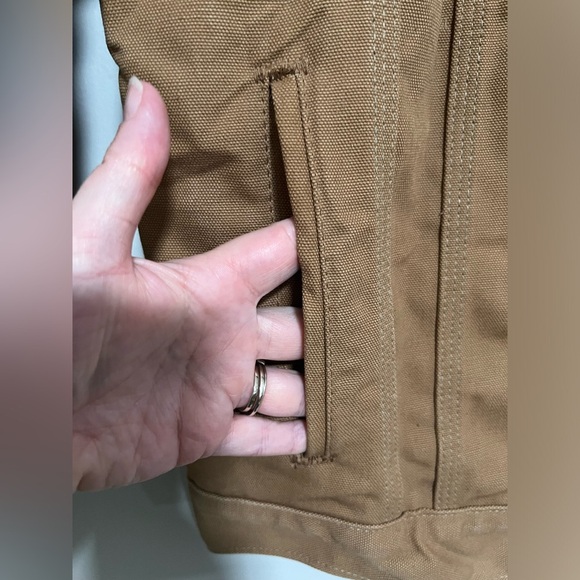 Carhartt Vintage 80s Blanket Lined Firm Duck Jean Trucker Jacket Size 38T 6BWJPT - Picture 7 of 12